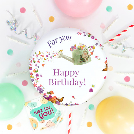 Floral Gardening Small Party Cake