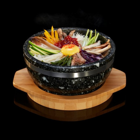 The SteakStones Sizzling Bibimbap Bowl