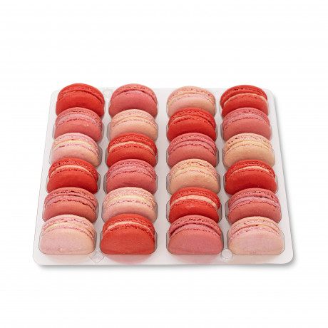 Pink Macaron Selection (Tray of 24)