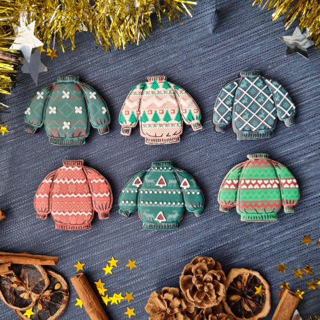 Ugly Sweaters Christmas Biscuits Gift Box