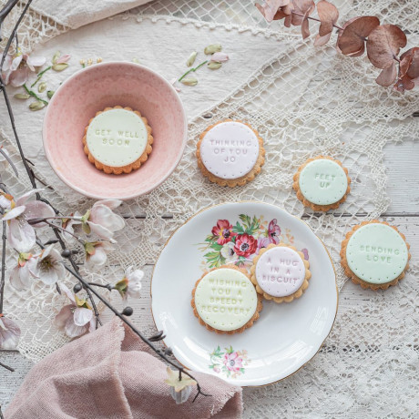 Get Well Soon Biscuits, box of 12 lifestyle