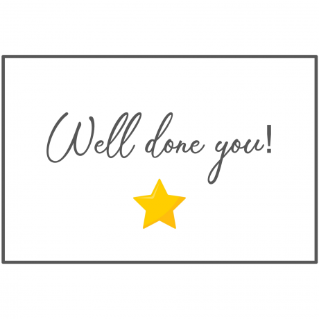 Congratulations cake card