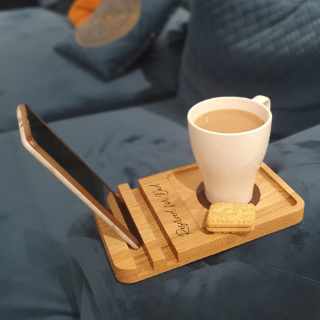 Engraved sofa coaster