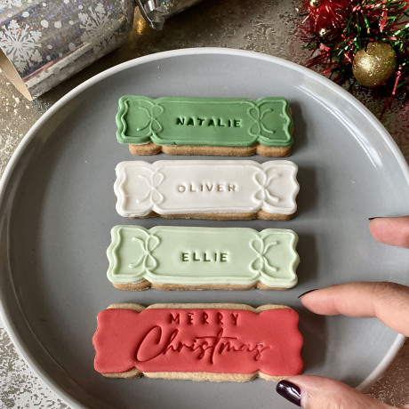 Personalised Letterbox Xmas Cracker Cookies Personalised Letterbox Xmas Cracker Cookies