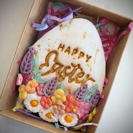 Personalised Hand Iced Mini Birthday Cake Letterbox Biscuit Gift Box Personalised Hand Iced Mini Birthday Cake Letterbox Biscuit Gift Box