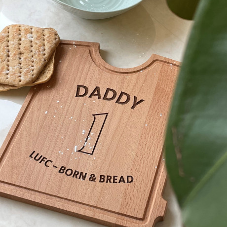 Personalised Football Shirt Chopping Board