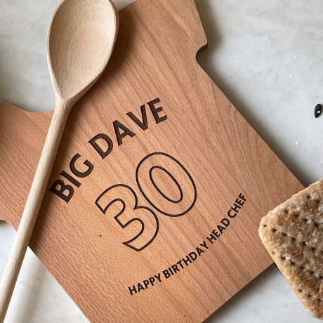 Personalised Football Shirt Chopping Board