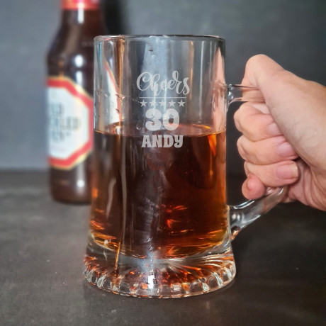 Personalised 30th birthday tankard