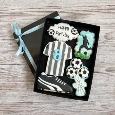 Personalised Football Fan Biscuit Gift