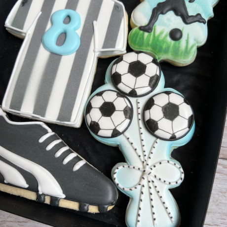 Personalised Football Fan Biscuit Gift