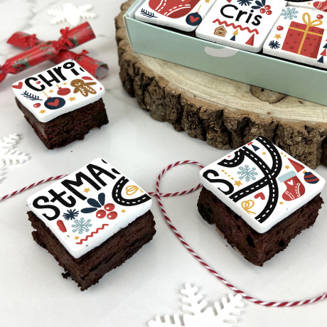 Merry Christmas Brownies (750g)