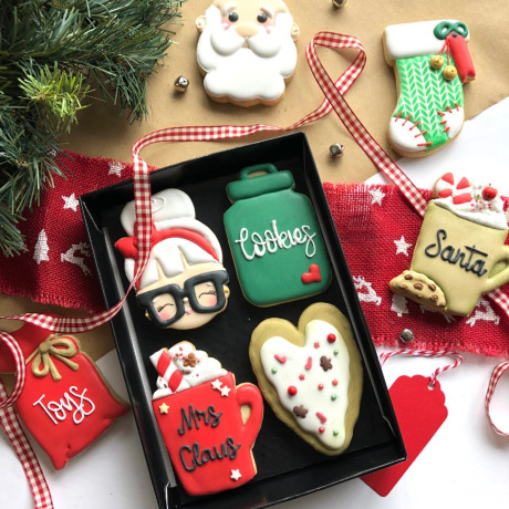 Personalised Christmas Cookie Gift Box Personalised Christmas Cookie Gift Box