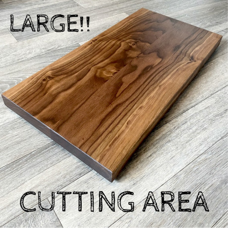 XL Black Walnut Chopping Board - Thick Walnut Chopping Block With Non Slip Rubber Feet XL Black Walnut Chopping Board - Thick Walnut Chopping Block With Non Slip Rubber Feet