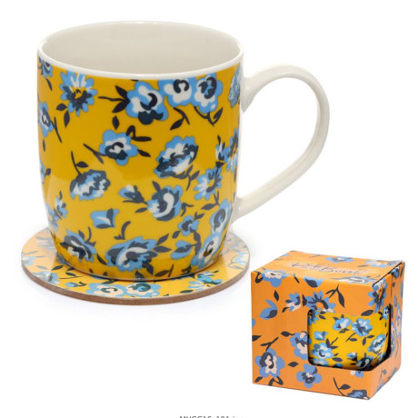 Floral Mug & Coaster Set Floral Mug & Coaster Set