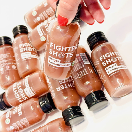 Fighter Shots Ginger + Pomegranate Shot + Vitamin D (12x60ml)