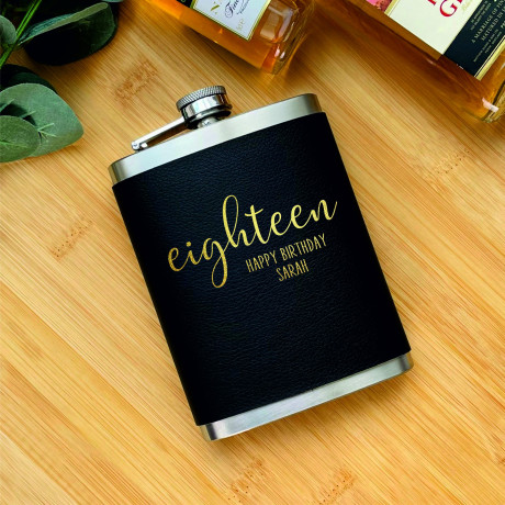 Personalised Happy Birthday Hip Flask