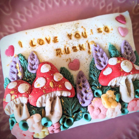Personalised Hand Iced Mini Birthday Cake Letterbox Biscuit Gift Box