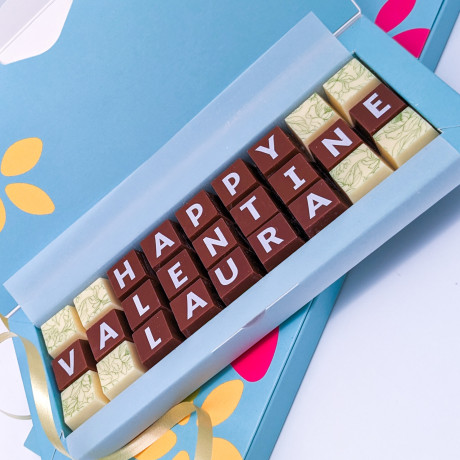 Personalised Happy Valentines Chocolate Gift Box