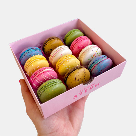 Signature Macarons (Box of 12)