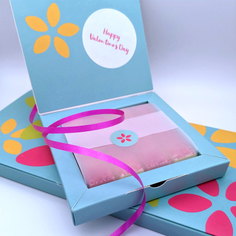 Personalised Message Milk Chocolate Kiss Heart Box