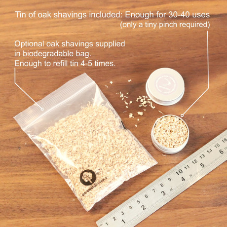 Oak shavings additional bag