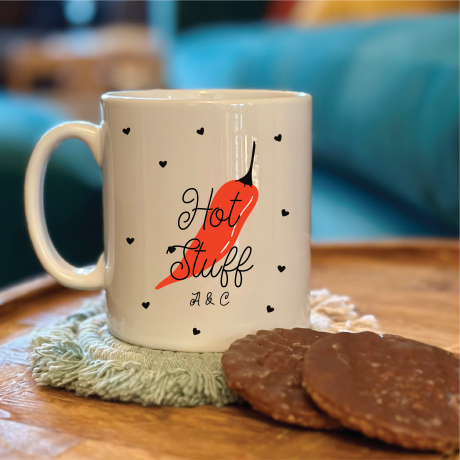 Personalised Hot Stuff Valentine's Mug