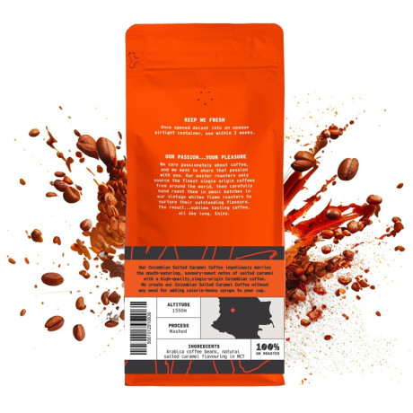 Colombian Salted Caramel Flavored Coffee - Medium Roasted Flavored Coffee