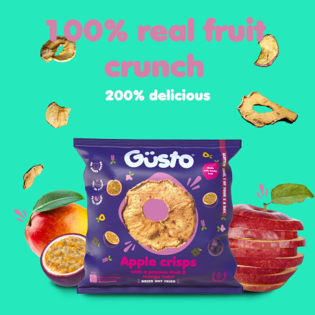 Apple Crisps with Mango and Passion Fruit Flavour Apple Crisps with Mango and Passion Fruit Flavour