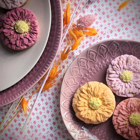 Personalised hand iced wild flower letterbox biscuits
