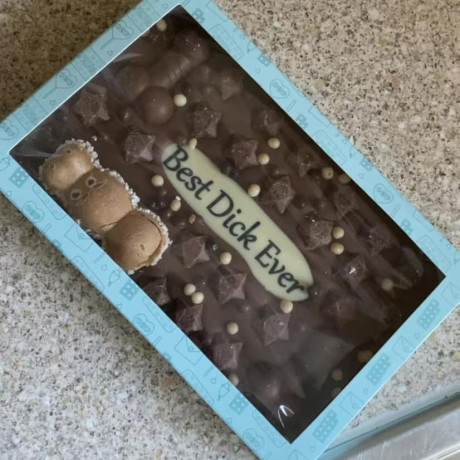 personalised chocolate slab TikTok viral original build your own slab custom toppings gift box present edible gift