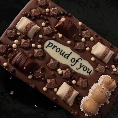 personalised chocolate slab TikTok viral original build your own slab custom toppings gift box present edible gift