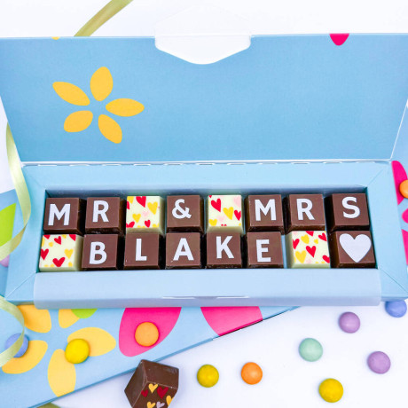 Mr And Mrs Chocolate Wedding Gift