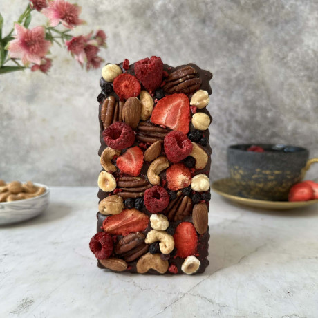 Berrylicious Strawberry-Shaped Belgian Chocolate Gift For Her