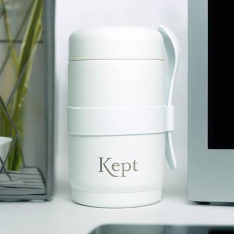 Kept Complete Bundle - Chalk - Vacuum Sealed Food Jar, Water Bottle and Travel Mug