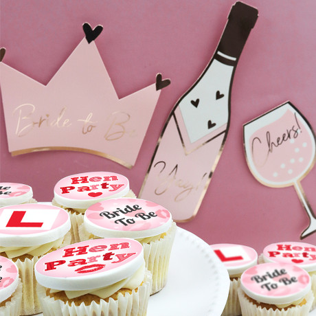 12 diamond pink cupcakes