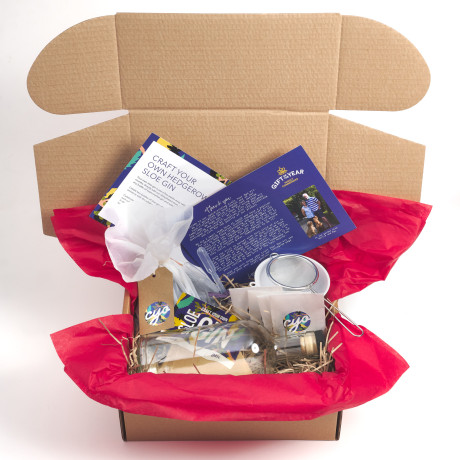 The Hedgerow Make Your Own Sloe Gin kit, makes two bottles