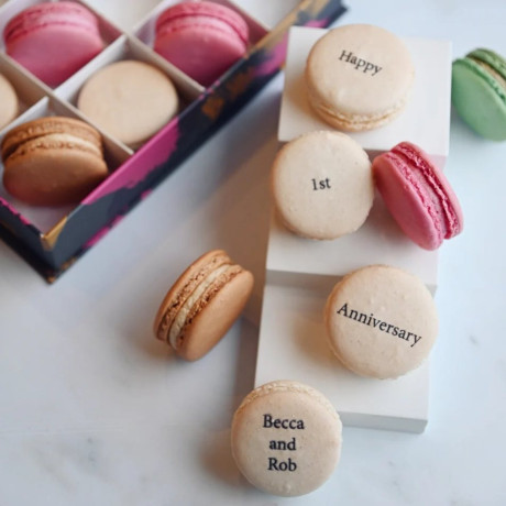 Happy Anniversary Macaron Gift Box