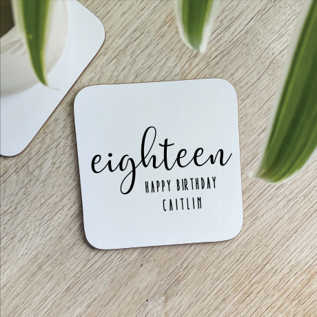 Milestone Birthday Coaster