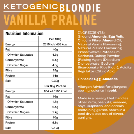 Fatt Vanilla Praline Blondie (18 x 40g)