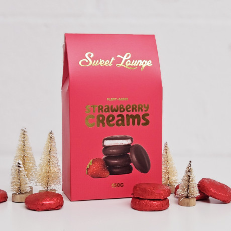 Strawberry Creams – Luxurious Dark Chocolate with Creamy Strawberry Filling