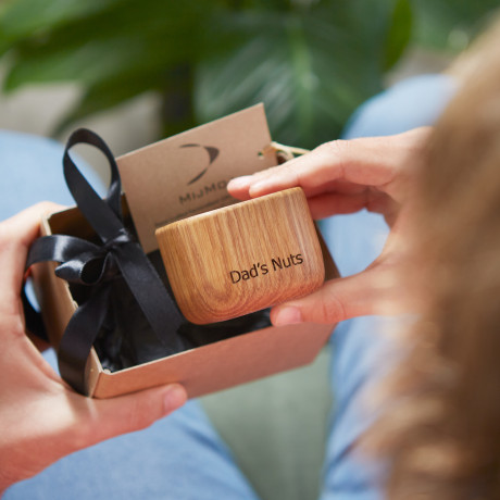 Personalised Solid Oak Christmas Nuts Bowl Or Set
