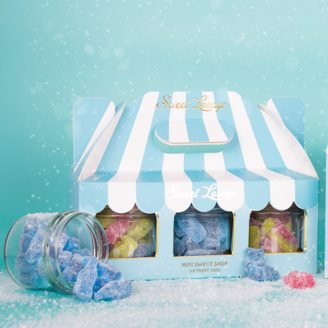 Mini Sweet Shop Carry Box – Vegan Christmas Gift with 3 Plant-Based Gummies