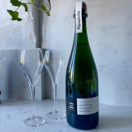 Sparkling Kombucha with a hint of rose 75cl (non alc)