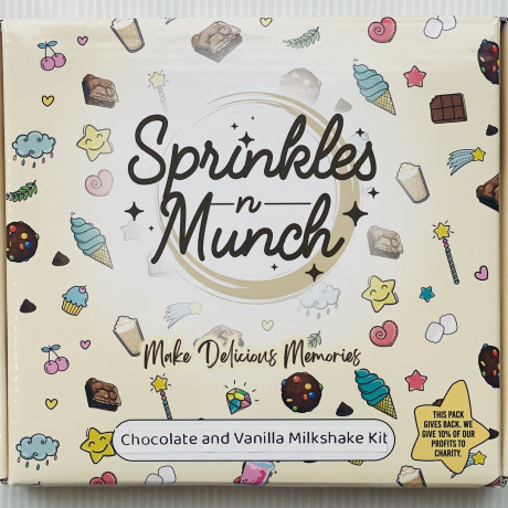 Chocolate and Vanilla Milkshake Gift Kit Letterbox Size