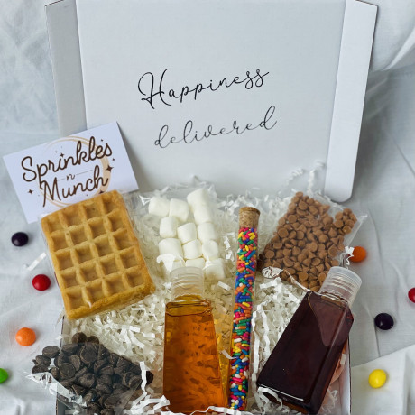 Waffle and Toppings Treat Box Letterbox Size