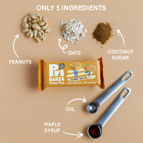 Peanut Butter Oaty Pies (Pack of 12) | Vegan & Gluten Free