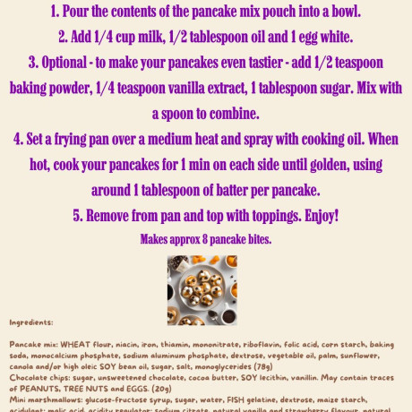 pancake bites instructions pancake bites instructions