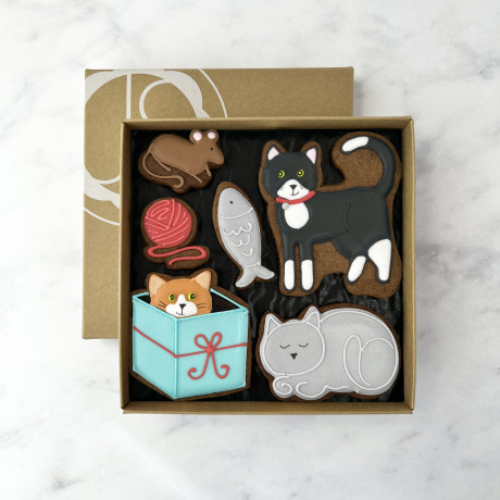 Cats Biscuit Box
