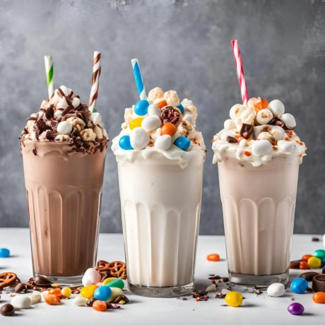 Chocolate and Vanilla Milkshake Gift Kit Letterbox Size