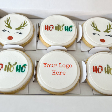 Christmas Gift - Logo Branded Biscuits - HoHoHo